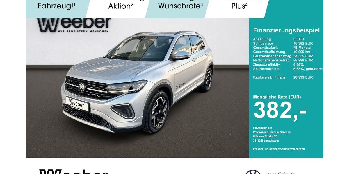 VW T-Cross 1.015 km 28.490 &euro; Weil der Stadt 71263