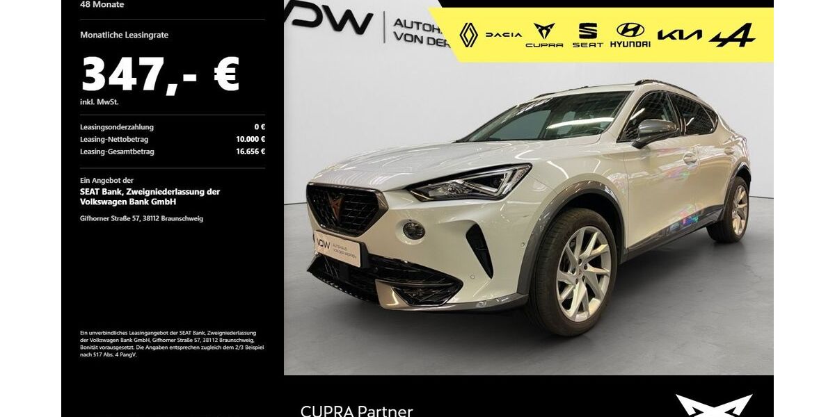 Cupra Formentor 15.500 km 27.880 &euro; Heilbronn 74076