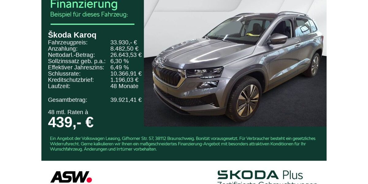 Skoda Karoq 24.500 km 33.930 &euro; Heilbronn 74076