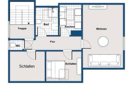 Wohnung Ludwigsburg Eglosheim - 3 Zimmer, 48 m&sup2;, 890&euro; | Angebot:27540321