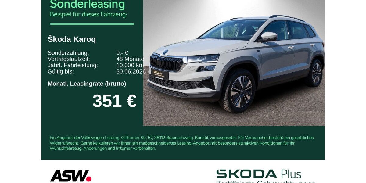 Skoda Karoq 17.600 km 34.930 &euro; Heilbronn 74076