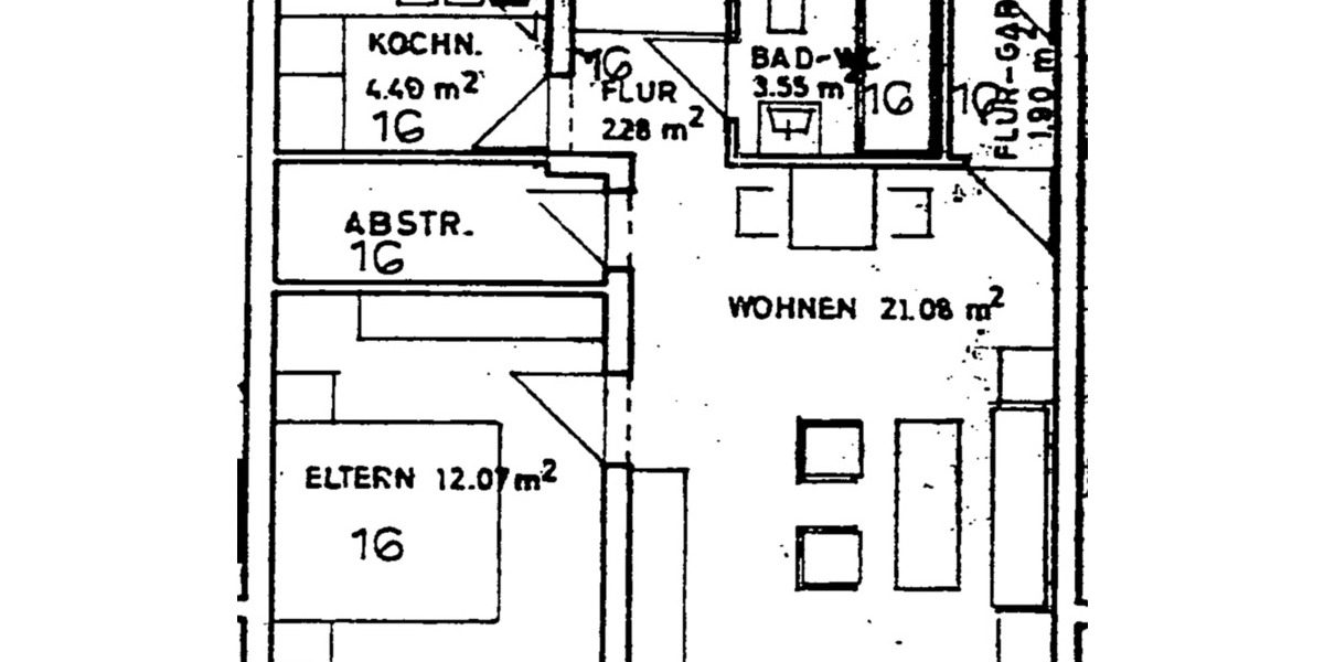 Etagenwohnung Freiberg am Neckar - 2.5 Zimmer, 48 m&sup2;, 650&euro; | Angebot:25168966