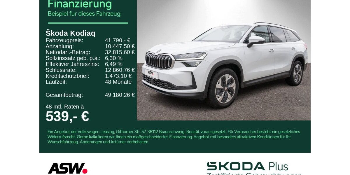Skoda Kodiaq 32.900 km 40.590 &euro; Heilbronn 74076