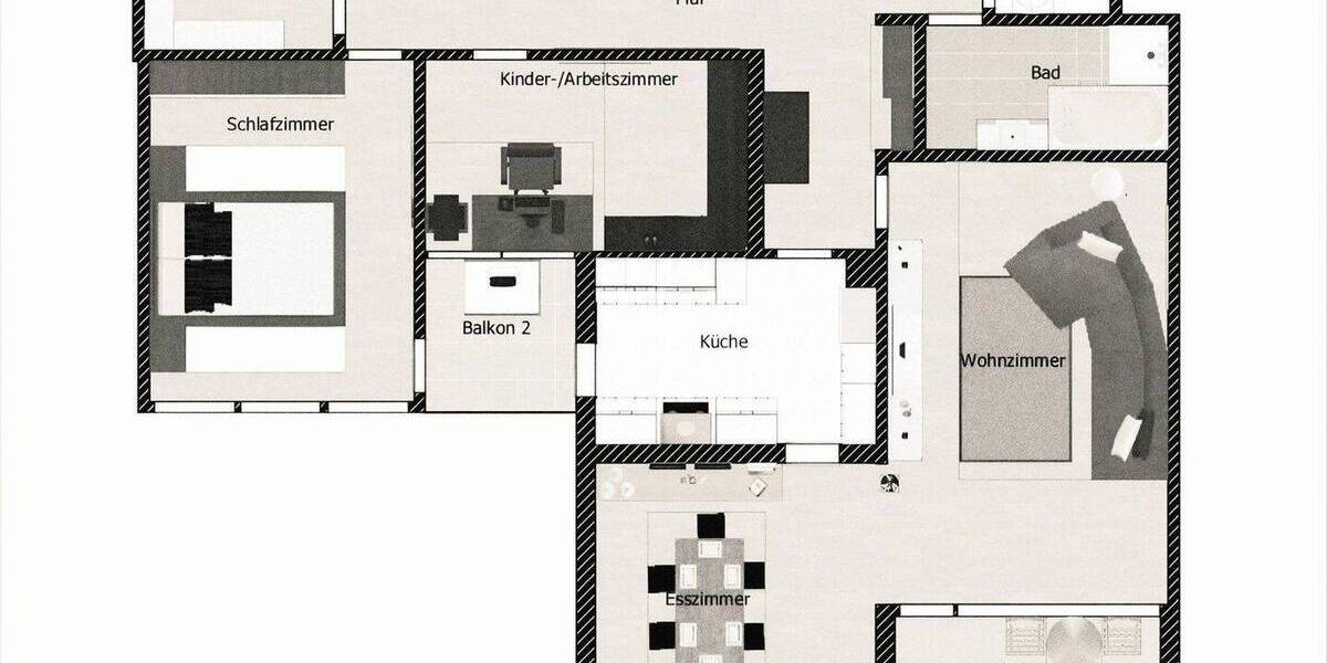 Etagenwohnung Bietigheim-Bissingen Bietigheim - 4 Zimmer, 102 m&sup2;, 289.000&euro; | Angebot:26419349
