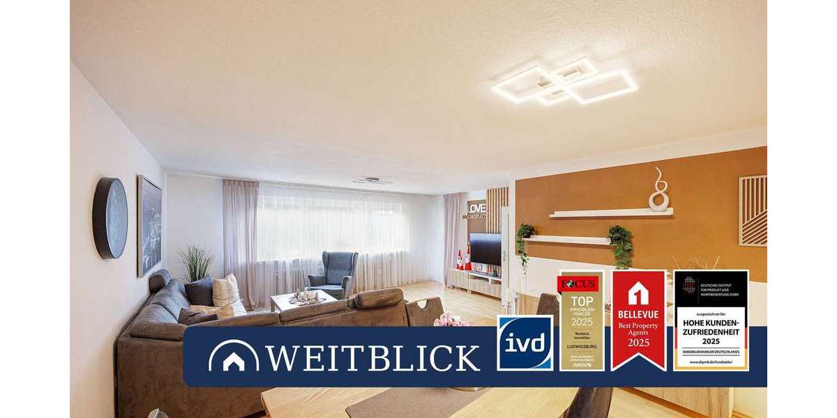 Etagenwohnung Marbach am Neckar - 3.5 Zimmer, 95 m&sup2;, 298.000&euro; | Angebot:24217765