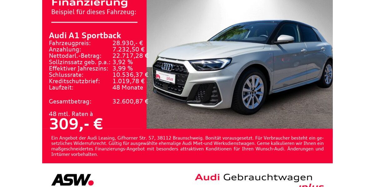 Audi A1 2.400 km 27.860 &euro; Heilbronn 74074