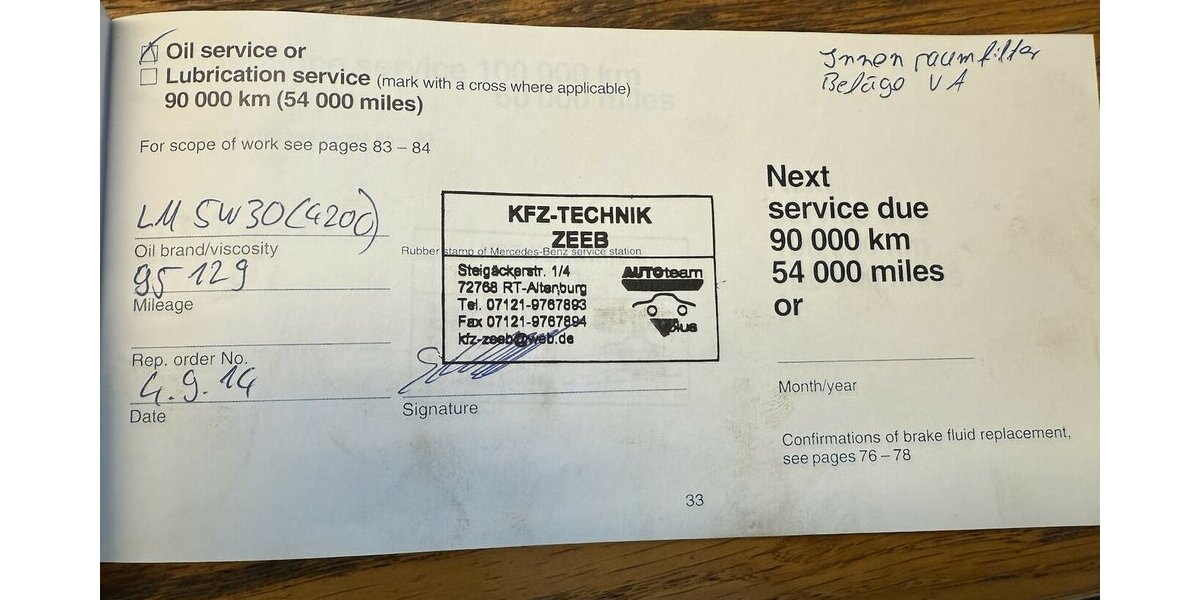 Mercedes-Benz SL 320 R129 Saisonkennzeichen 132.000 km 16.800 &euro; Schorndorf 73614