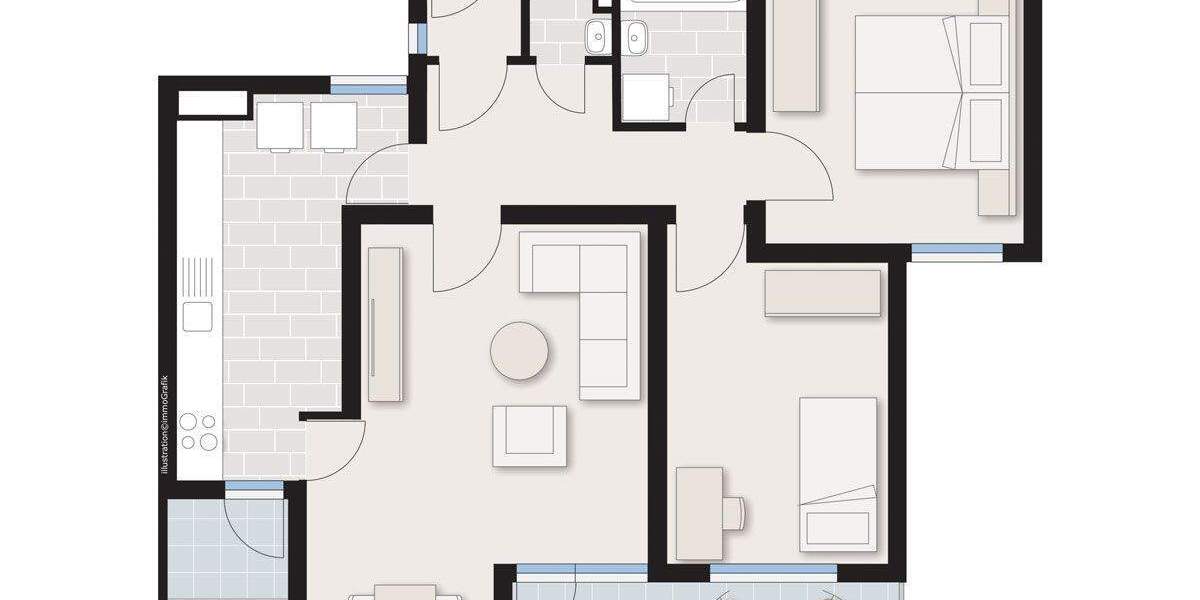 Etagenwohnung Heilbronn Sontheim - 3 Zimmer, 79 m&sup2;, 239.000&euro; | Angebot:25708955