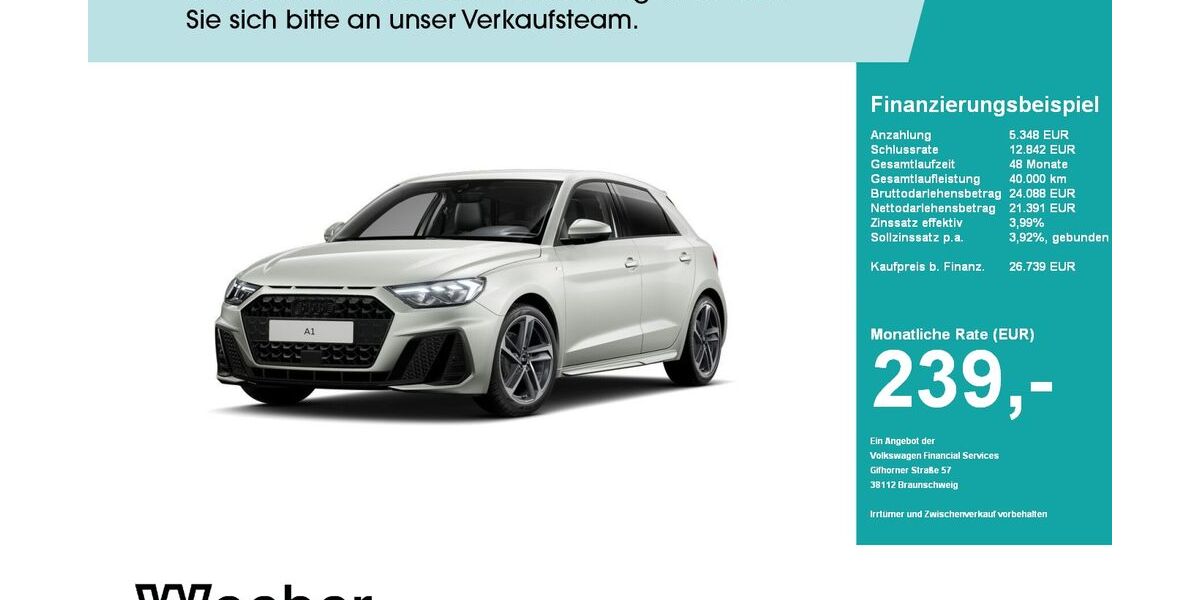 Audi A1 6.541 km 26.739 &euro; Leonberg 71229