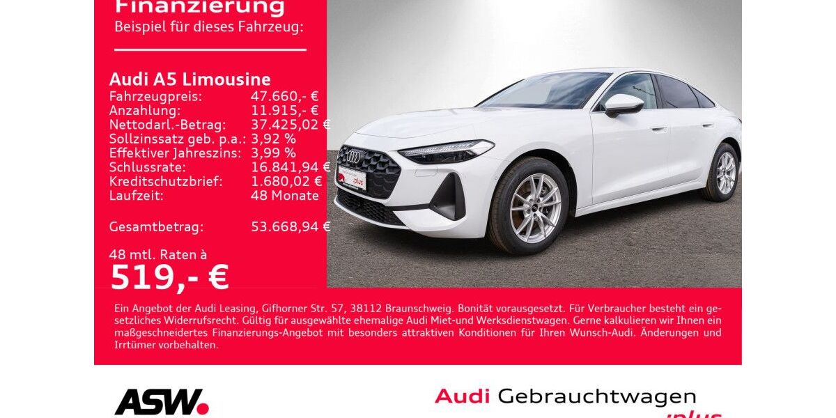 Audi A5 29.300 km 47.660 &euro; Heilbronn 74074