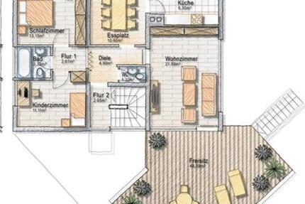 Wohnung Wüstenrot - 4 Zimmer, 75 m&sup2;, 1.200&euro; | Angebot:25723192