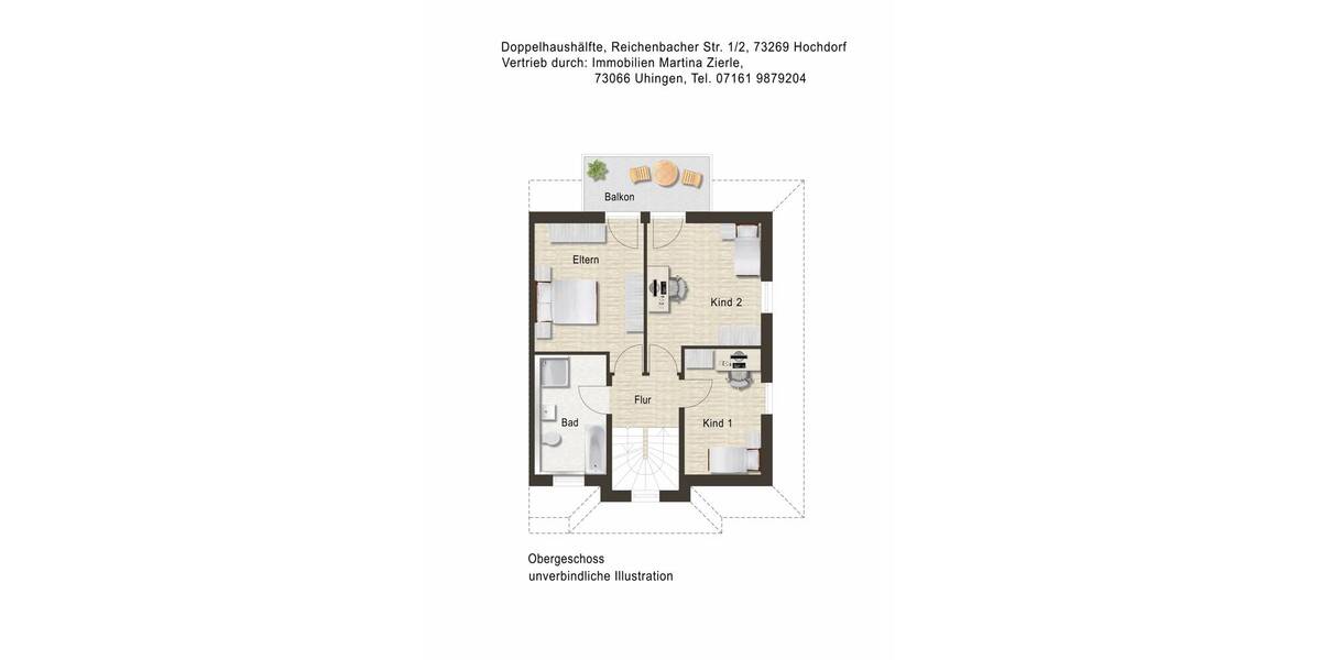 Doppelhaushälfte Hochdorf - 5 Zimmer, 150 m&sup2;, 769.000&euro; | Angebot:25738572