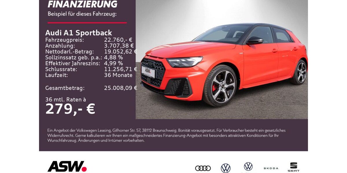 Audi A1 18.880 km 22.760 &euro; Weinsberg 74189