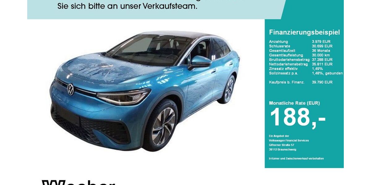 VW ID.5 14.478 km 39.790 &euro; Weil der Stadt 71263