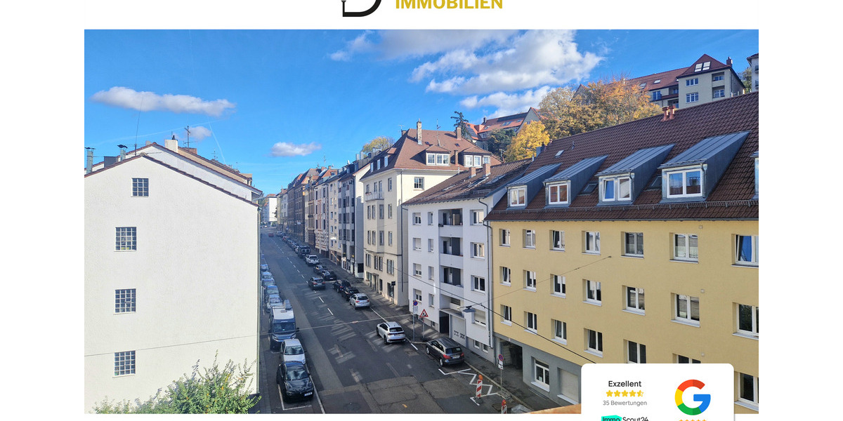 Etagenwohnung Stuttgart Stuttgart-Ost - 3 Zimmer, 67 m&sup2;, 1.511&euro; | Angebot:25902035