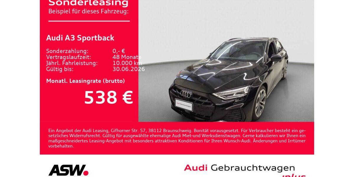 Audi A3 6.990 km 45.930 &euro; Heilbronn 74074