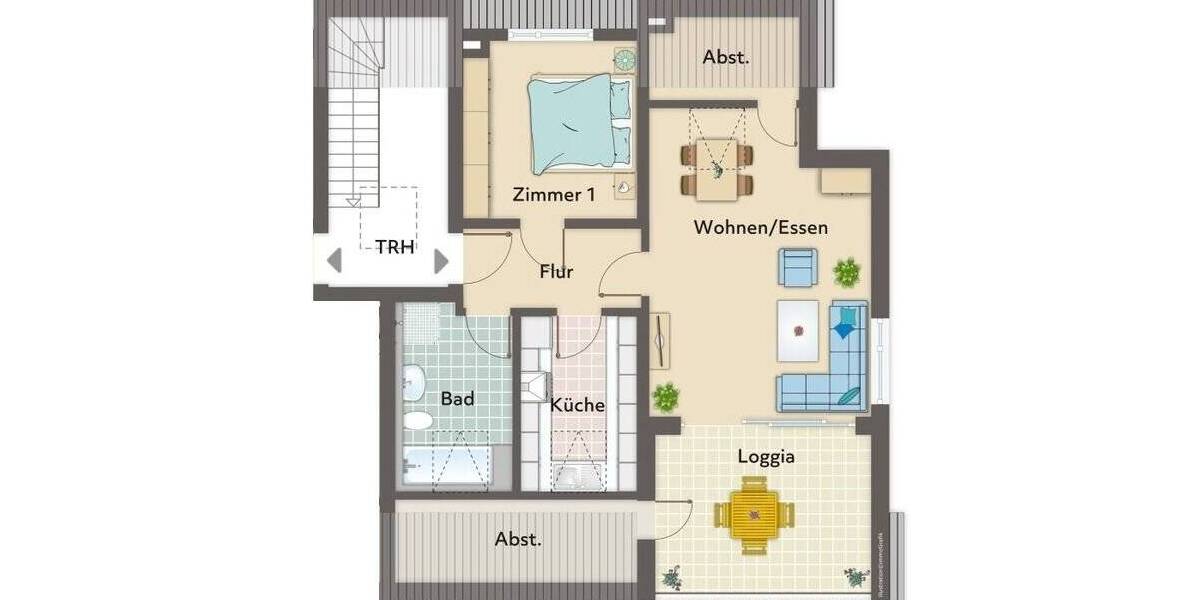 Etagenwohnung Marbach - 2 Zimmer, 64 m&sup2;, 484.000&euro; | Angebot:25726688