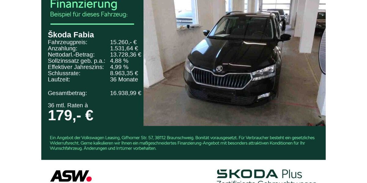 Skoda Fabia 42.200 km 15.260 &euro; Heilbronn 74076