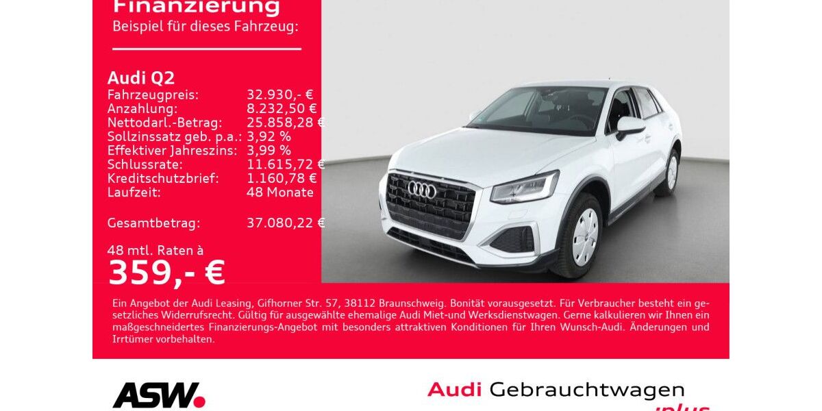 Audi Q2 9.900 km 32.930 &euro; Heilbronn 74074