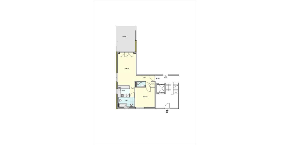 Erdgeschoßwohnung Esslingen am Neckar - 2 Zimmer, 72 m&sup2;, 1.051&euro; | Angebot:26367538