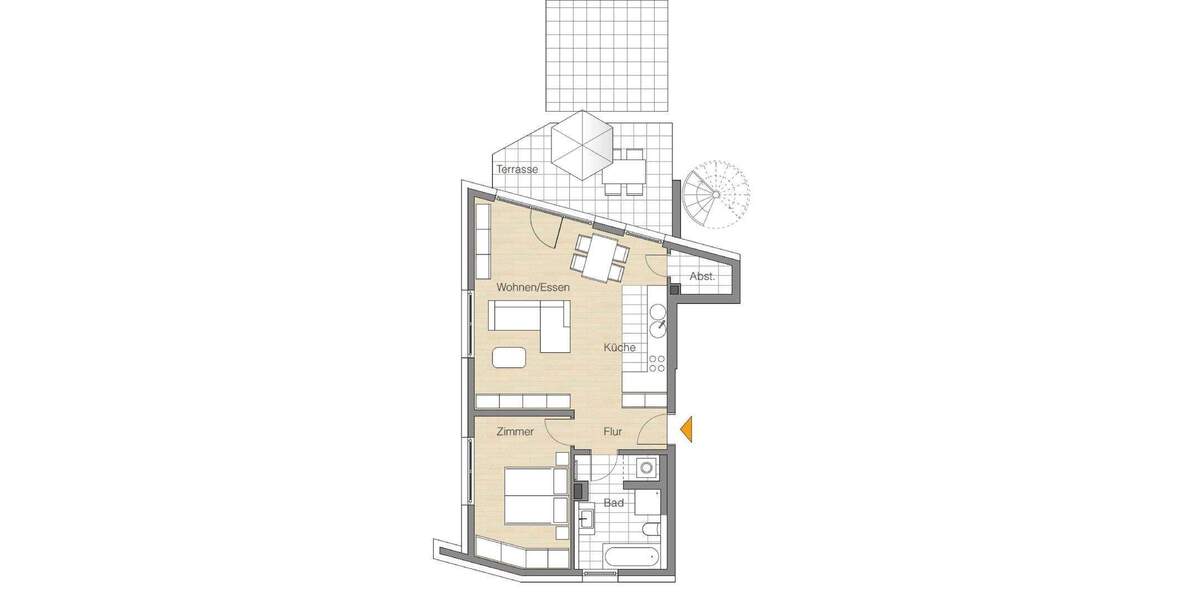 Etagenwohnung Stuttgart West - 2 Zimmer, 70 m&sup2;, 530.000&euro; | Angebot:25721094
