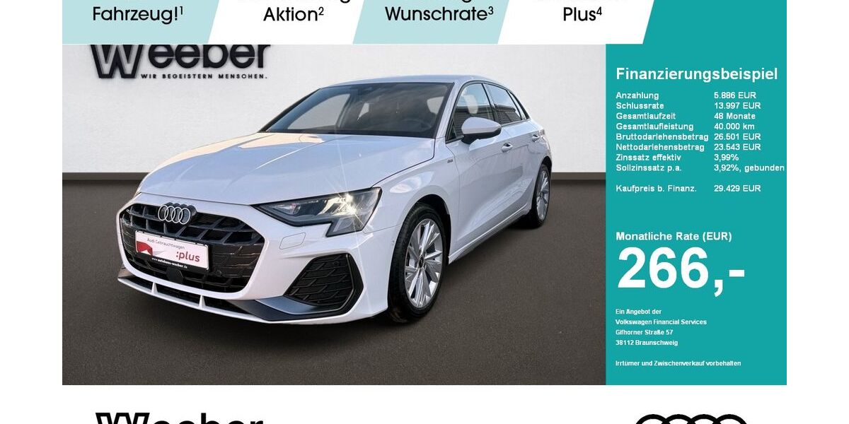 Audi A3 27.278 km 29.429 &euro; Weil der Stadt 71263