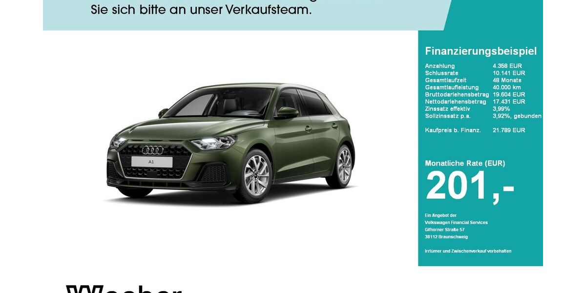 Audi A1 7.320 km 21.789 &euro; Leonberg 71229