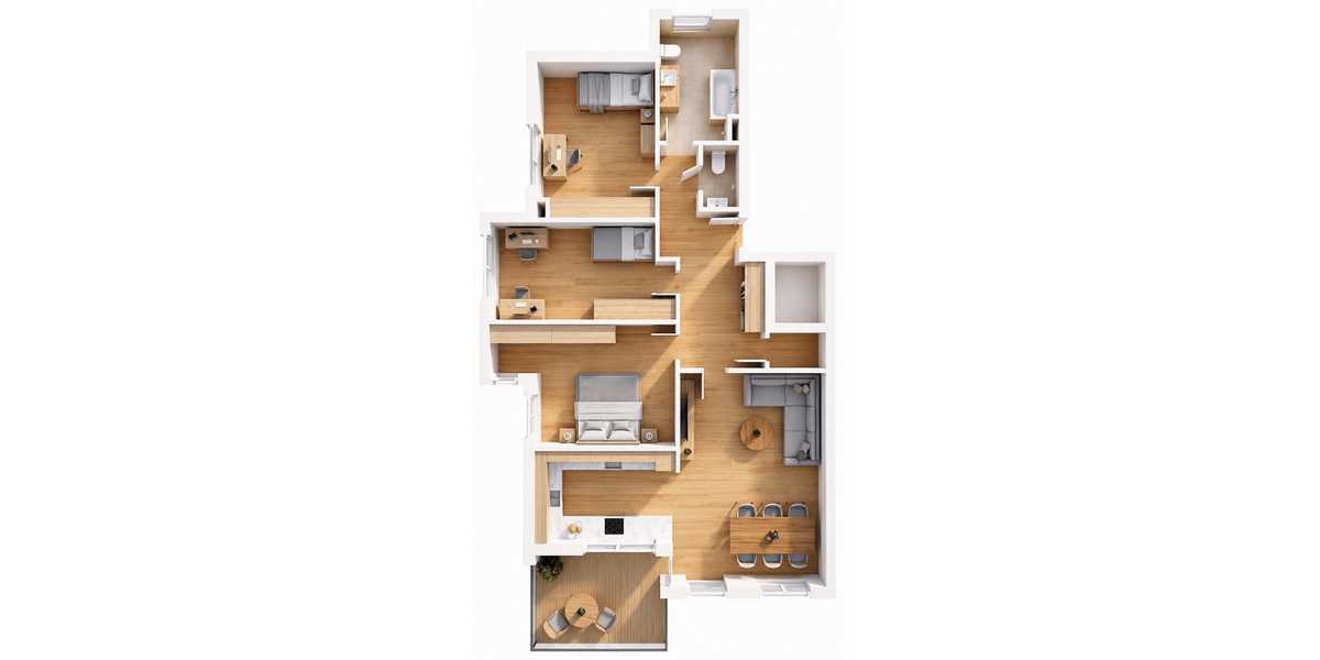 Großzügige 4,5 Zimmer-Wohnung mit großer überdachter Loggia, Aufzug und Tiefgarage in Plochingen - Etagenwohnung Plochingen | Angebot:27532372