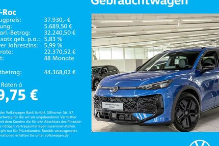 VW T-Roc 1.505 km 37.930 &euro; Stuttgart-Wangen 70188