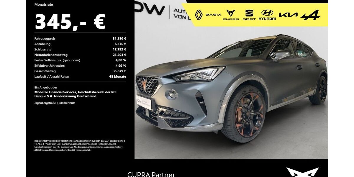 Cupra Formentor 41.500 km 30.980 &euro; Heilbronn 74076