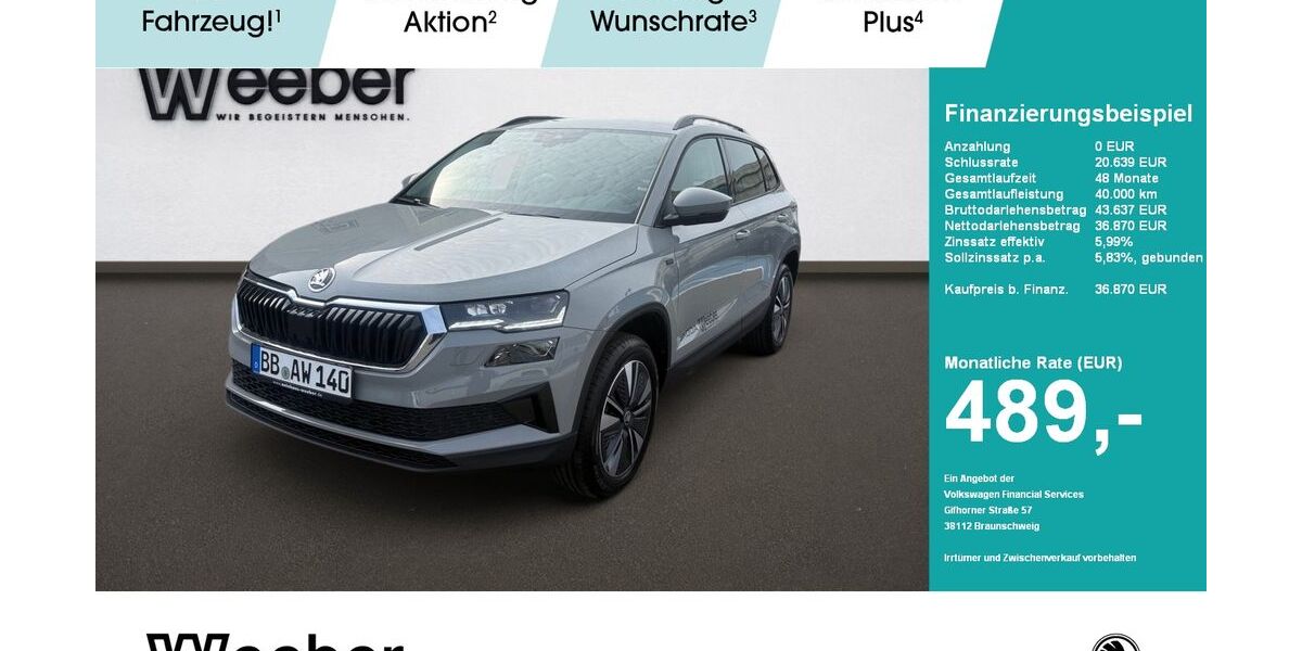 Skoda Karoq 3.499 km 36.770 &euro; Weil der Stadt 71263