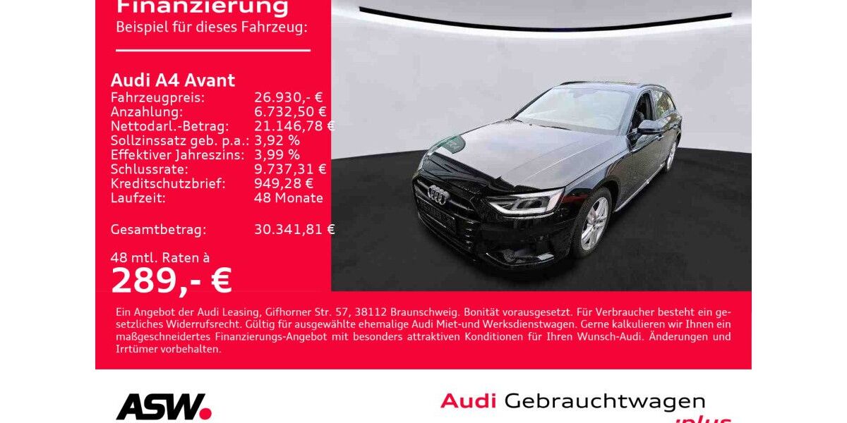 Audi A4 53.600 km 26.930 &euro; Heilbronn 74074