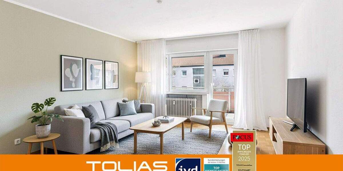 Etagenwohnung Stuttgart Feuerbach - 2 Zimmer, 50 m&sup2;, 191.000&euro; | Angebot:25770920