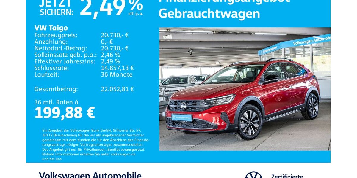 VW Taigo 6.015 km 20.730 &euro; Stuttgart-Wangen 70188