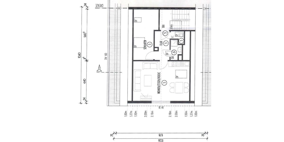 Dachgeschoßwohnung Kornwestheim - 2 Zimmer, 42 m&sup2;, 740&euro; | Angebot:25932433