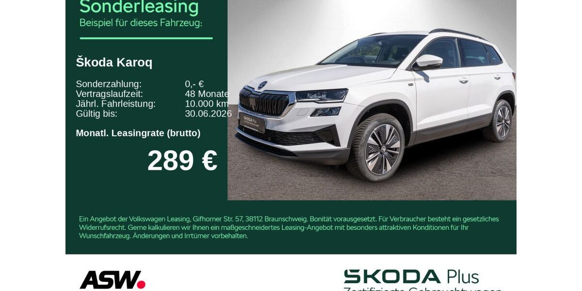 Skoda Karoq 17.700 km 32.760 &euro; Heilbronn 74076