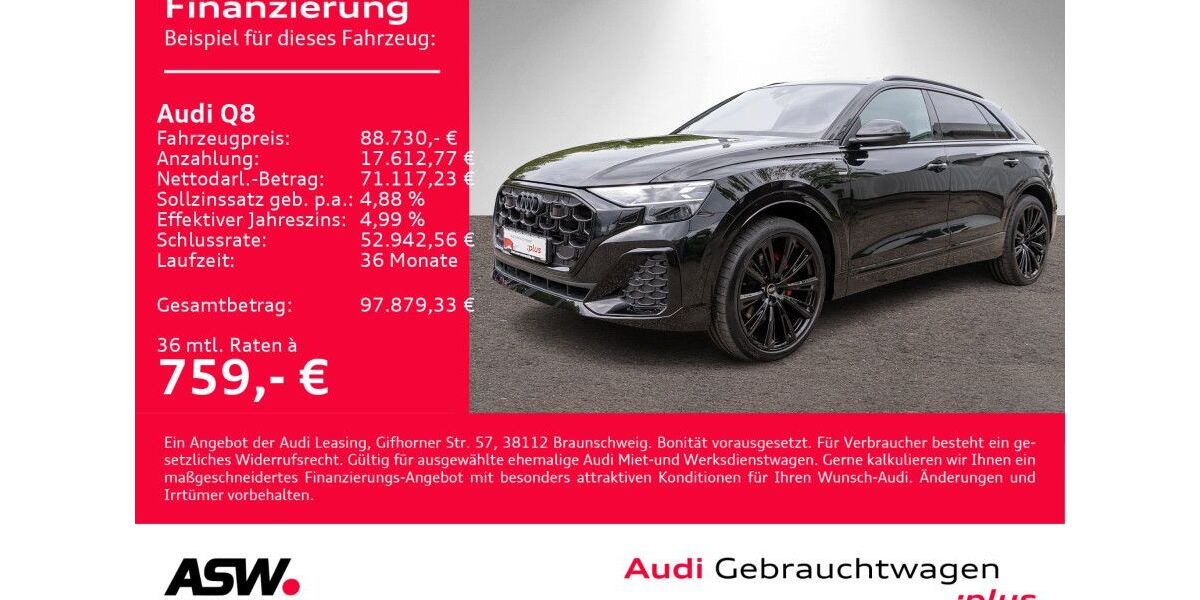 Audi Q8 29.900 km 88.730 &euro; Heilbronn 74074