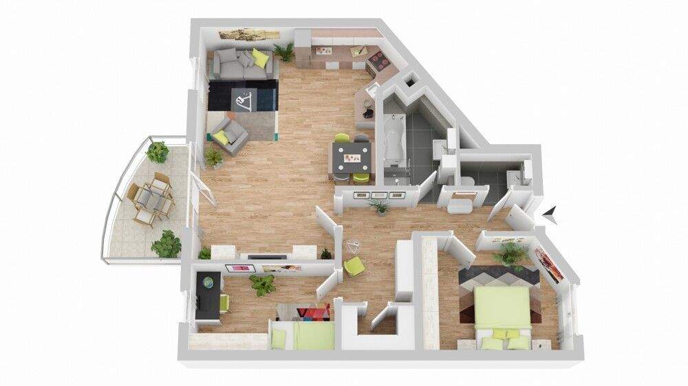 Etagenwohnung Waiblingen / Hohenacker Hohenacker - 3 Zimmer, 85 m&sup2;, 349.000&euro; | Angebot:25744143