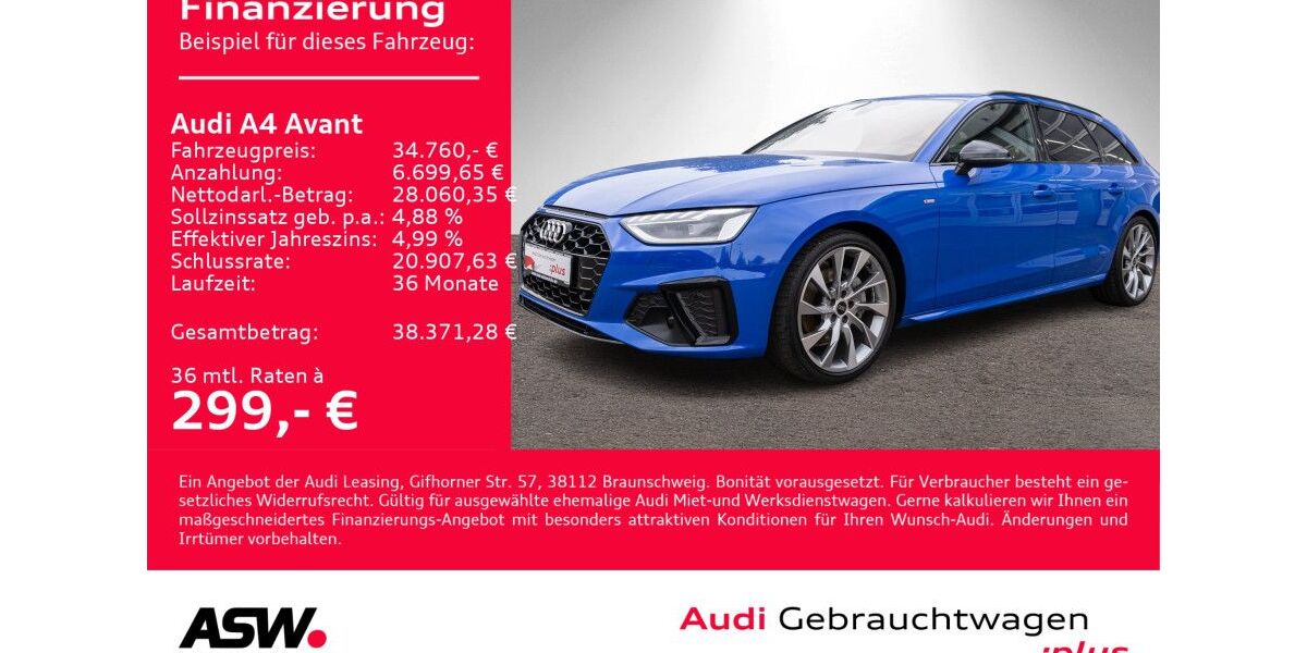 Audi A4 71.900 km 34.760 &euro; Heilbronn 74074