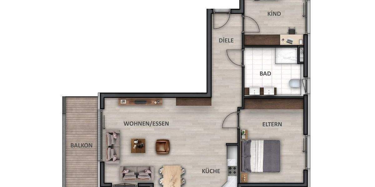 Etagenwohnung Heilbronn / Neckargartach Neckargartach - 3 Zimmer, 92 m&sup2;, 543.900&euro; | Angebot:25692109