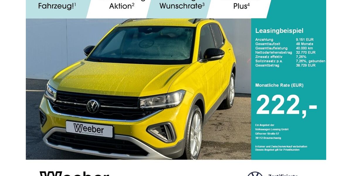 VW T-Cross 2.500 km 27.770 &euro; Leonberg 71229
