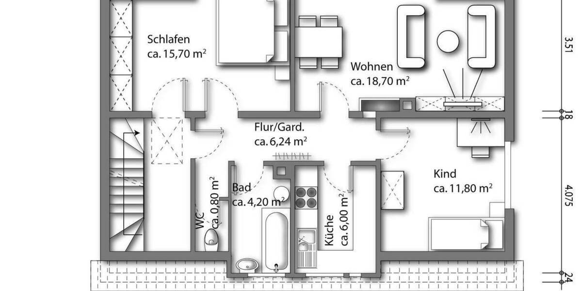 Einfamilienhaus Güglingen - 6 Zimmer, 130 m&sup2;, 350.000&euro; | Angebot:25747544