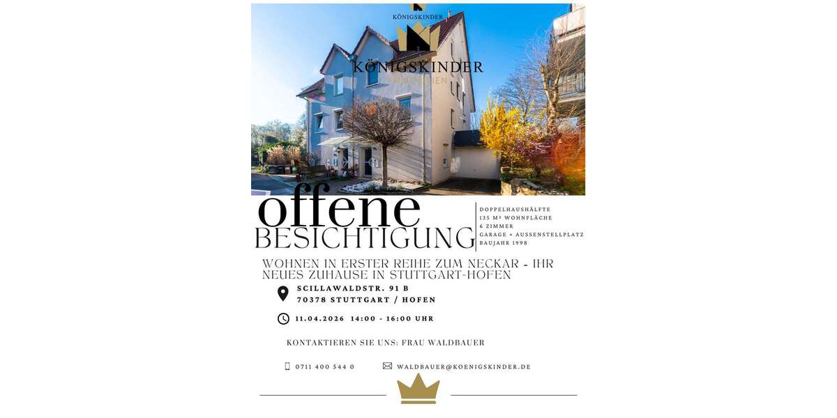 Einfamilienhaus Stuttgart / Hofen Hofen - 6 Zimmer, 136 m&sup2;, 699.000&euro; | Angebot:25986038