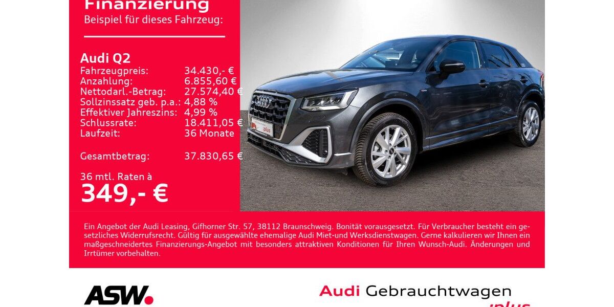 Audi Q2 11.700 km 34.430 &euro; Heilbronn 74074