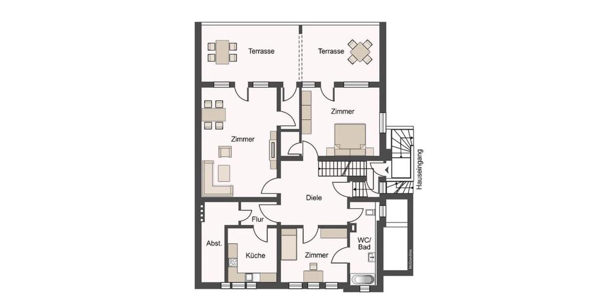 Terrassenwohnung Stuttgart Stuttgart-Mitte - 3 Zimmer, 145 m&sup2;, 2.180&euro; | Angebot:25281327