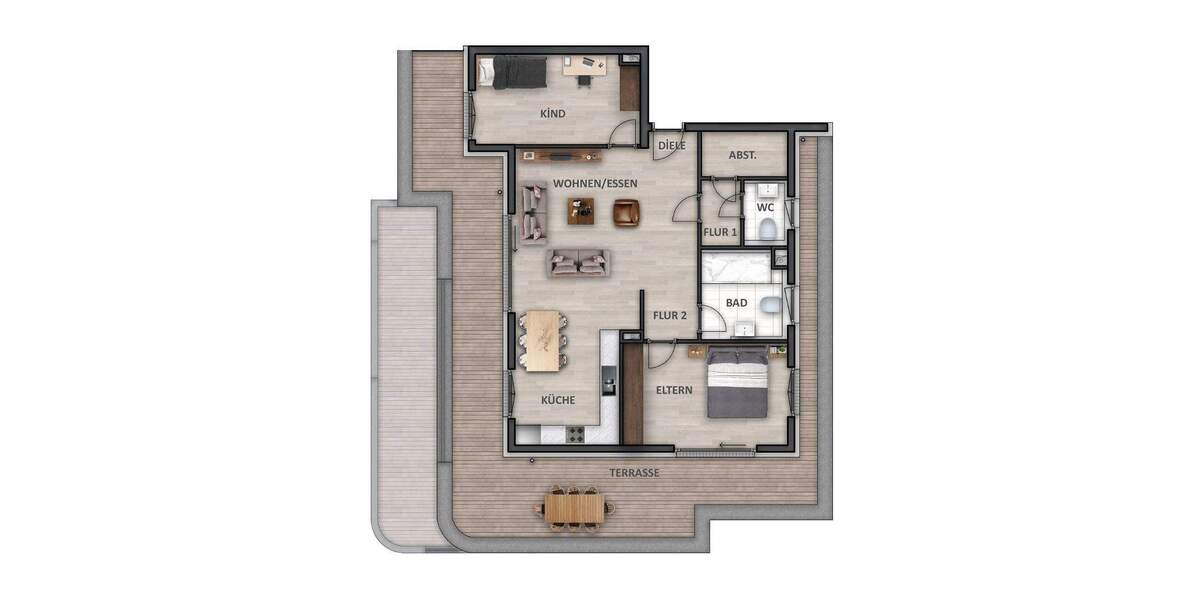 Etagenwohnung Heilbronn / Neckargartach Neckargartach - 3 Zimmer, 107 m&sup2;, 674.900&euro; | Angebot:25738279