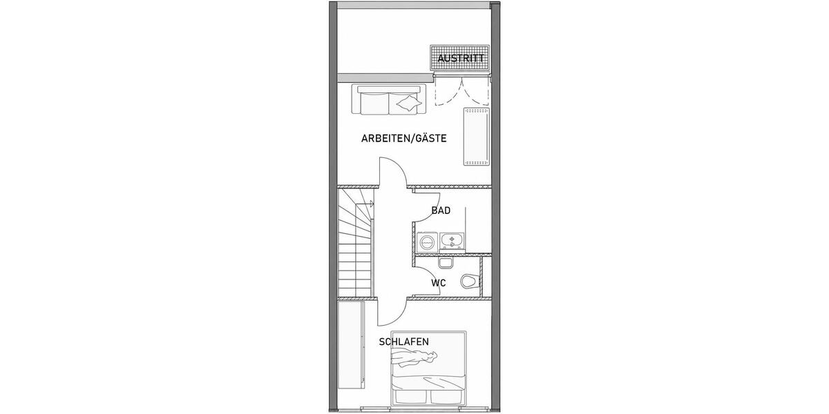 Maisonettenwohnung Stuttgart Stuttgart-West - 3 Zimmer, 76 m&sup2;, 368.000&euro; | Angebot:26987393