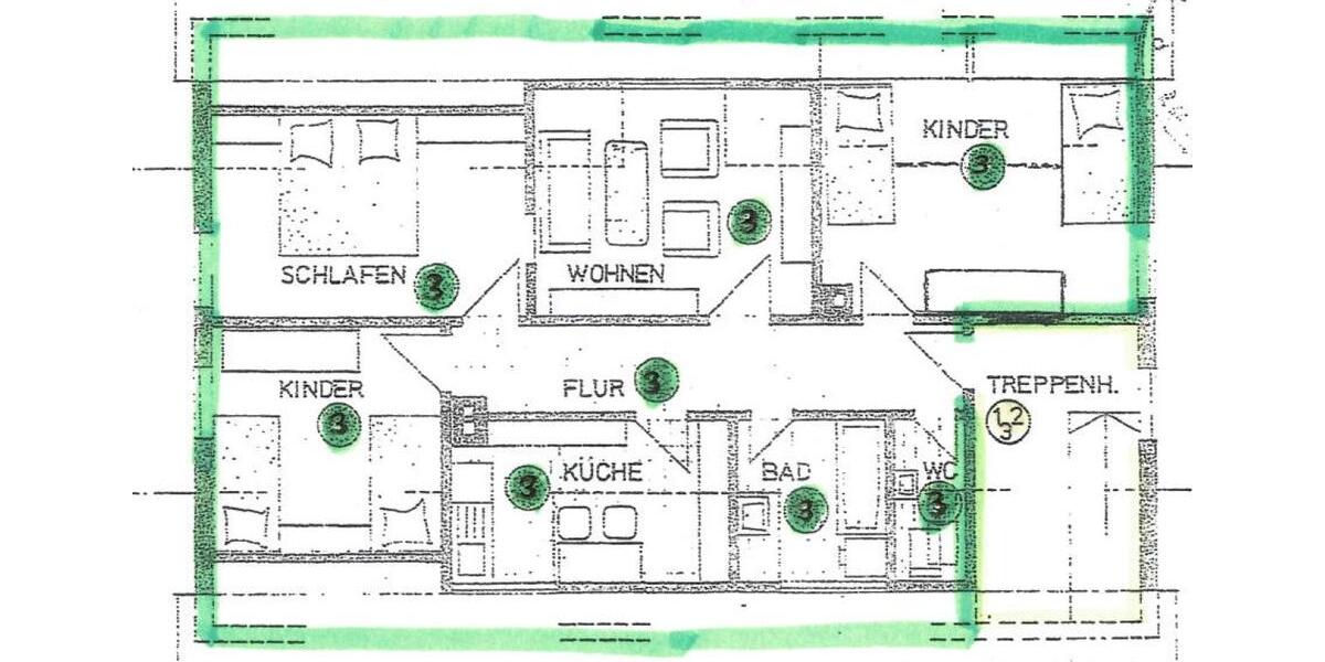 Dachgeschoßwohnung Löchgau - 4 Zimmer, 75 m&sup2;, 950&euro; | Angebot:27542674