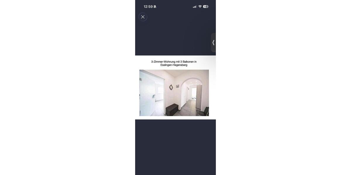 Etagenwohnung Esslingen am Neckar Hegensberg - 3 Zimmer, 75 m&sup2;, 1.250&euro; | Angebot:27600680