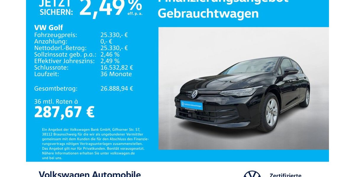 VW Golf 10.396 km 25.330 &euro; Stuttgart-Wangen 70188